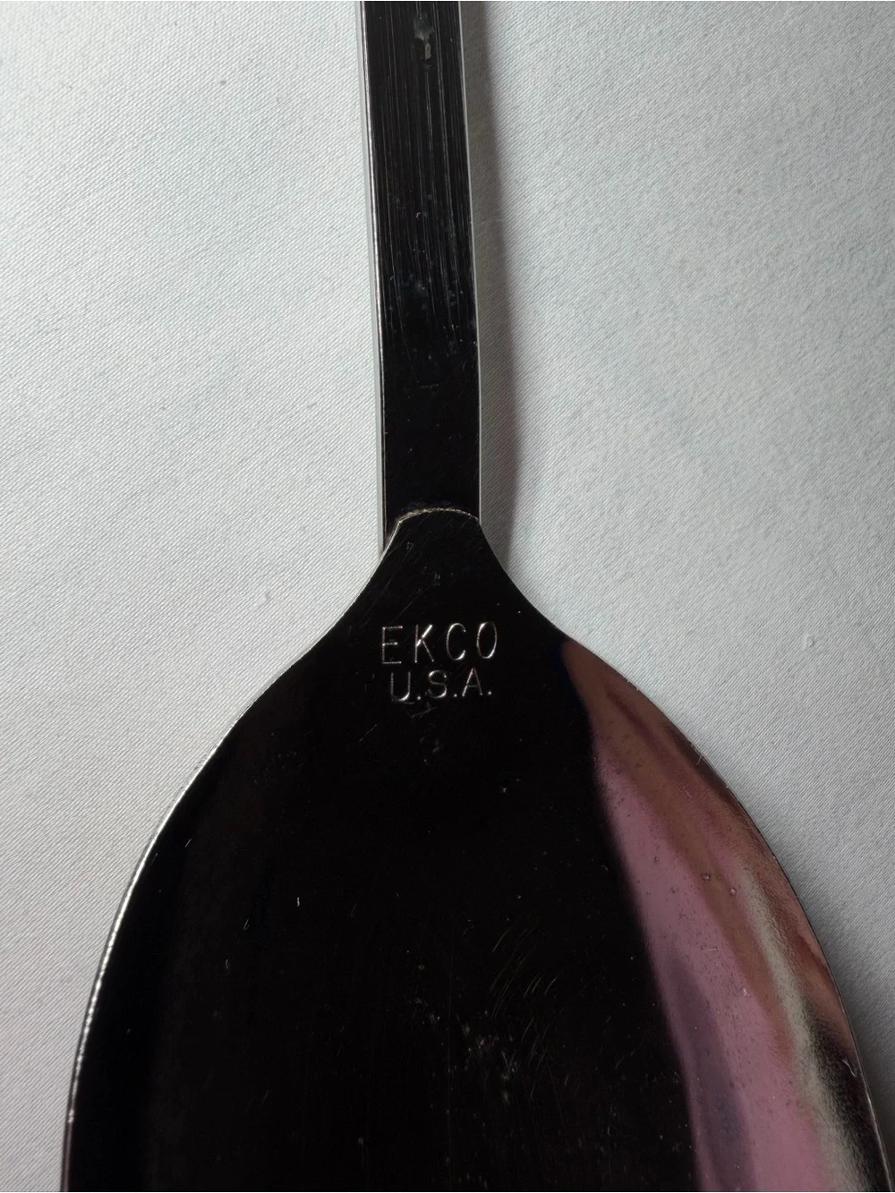 Black Handle Stainless Steel Serving Spoon by EKCO USA